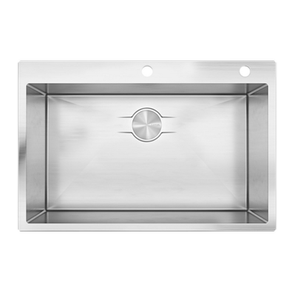 33-inch Drop-in Kitchen Sink Single Bowl Combo Max